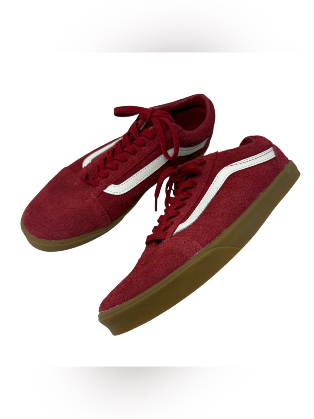 Vans Women’s Size 8 Old Skool suede red low sneakers New